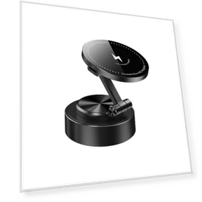 Magnetic Vacuum Adsorption Car Mount with Wireless Charger — Dashboard Installation Kits, Meiteai-All