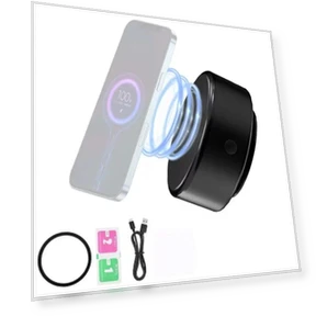 Magnetic Wireless Phone Holder with Charging — Dashboard Installation Kits, Modern Home Furnishing