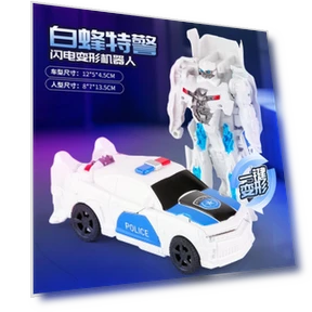 One-Step Deformation Robot Car Toy — Interactive Figures & Robots, Plastic Toys