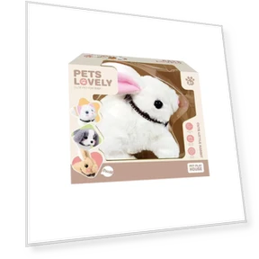 Realistic Robot Rabbit — Interactive Animal Companions, Flowers