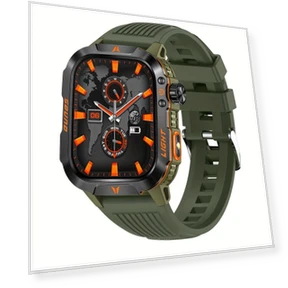 Tactical Sports Smartwatch with LED Flashlight — Wearable Accessories, QTLLBT
