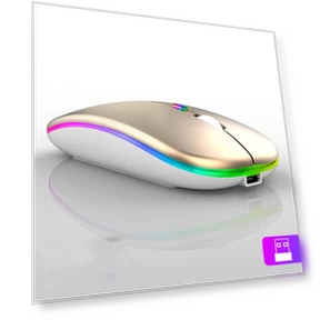 Wireless Mouse with RGB LED Backlight — Mouse Pads, Uav parts center