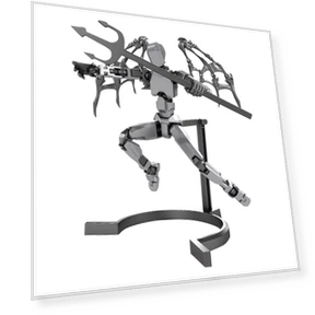 3D Printed Titan Robot Mobile Doll Set — Collectible Statues, Glasses