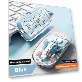 Bluetooth Wireless Mouse with LED Battery Display — Mouse Pads, VAORLO