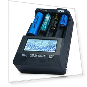 Digital Smart 4-Slot LCD Charger — Chargers, chest