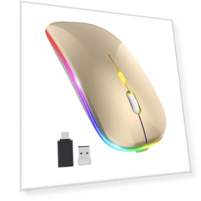 LED Wireless Mouse — Mouse Pads, YiGeiWoLiGiaoGiao