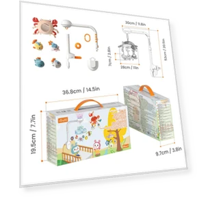 Mobile Crib Toy with Projection Night Light — Sleep Soothers, Toys-Glory Fourall