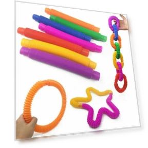 Plastic Bellows Tubes for Autism — Bath Time Fun, party