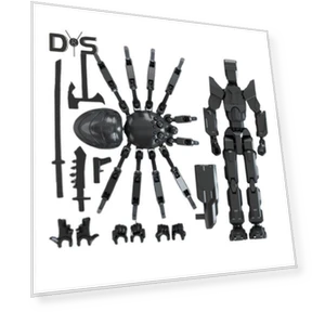 Robot Spider Figure with Accessories — Collectible Statues, Play with You