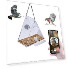 Smart Bird Feeder with Camera — Outdoor & Wildlife Cameras, mei hua