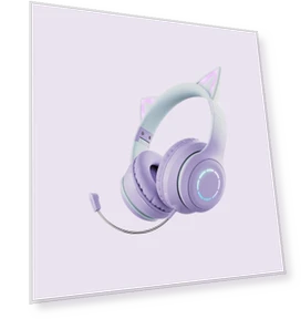 Cat Ear Bluetooth Gaming Headphones — Over-Ear Headphones, SmartGears