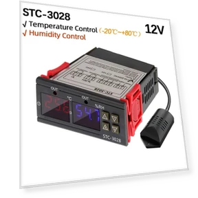 Dual Digital Temperature and Humidity Controller — Home Climate Control, HOME-Auto-001