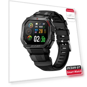 Ocean GT Waterproof Durable Outdoor Smartwatch — Smartwatches, LOKMAT