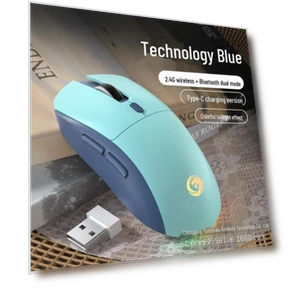 Silent Dual-Mode Wireless Mouse — Mouse Pads, VantaGoods