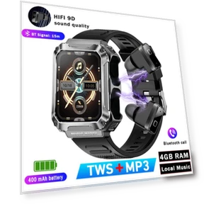 Smart Watch 3-in-1 with Wireless Headset — Smartwatches, Tiktop2