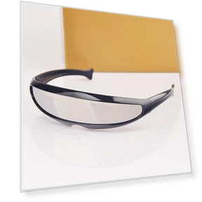Unisex Robot Sunglasses with Laser Lenses — Eyewear Collection, kuanhong