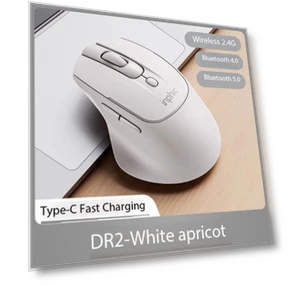 Wireless Bluetooth Mouse with Three Silent Charging Modes — Computer Mice, Inphic