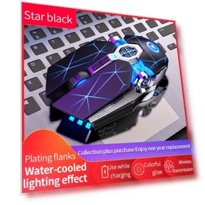 Wireless Silent Gaming Mouse with RGB Lighting — Mouse Pads, Uav parts center