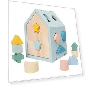 Educational Geometric Shape Matching Building Block Smart House — Construction Kits, TK Toys