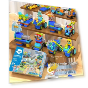 Electric Remote Control Engineering Robot Building Blocks Toy — Construction Kits, Super Go
