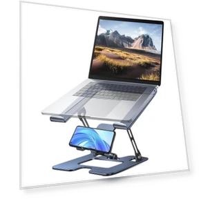 Laptop Stand with Smartphone Holder — Stands, YRstudio