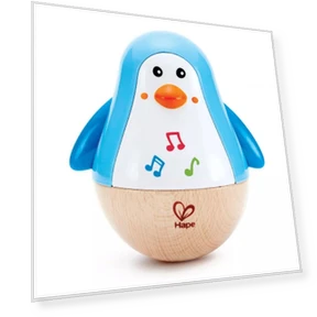Penguin Musical Tumbler Toy — Infant & Early Childhood Playthings, TinyJoy
