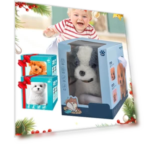 Realistic Robotic Puppy — Interactive Animal Companions, beautifull bag
