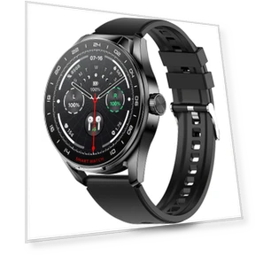 Silicone Strap Smart Watch with Bluetooth Headphones — Wearable Accessories, Tiktkkkk