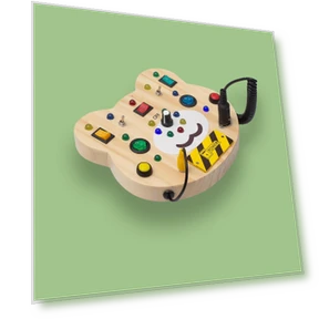 Wooden LED Light Sensory Switch Board — Infant & Early Childhood Playthings, Super Go