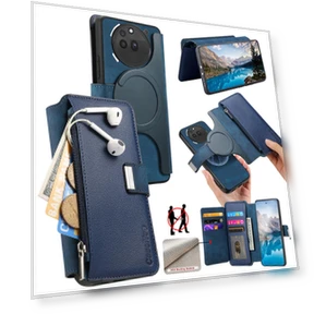 Detachable Magnetic Leather Flip Phone Cover — Smartwatch Protectors, Smartwatch 2025