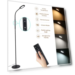 LED Floor Lamp — Standing Lights, TOMTOP JMS