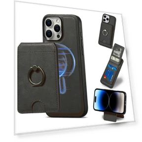Magnetic Case with Detachable Card Holder — Phone Accessories, Smartwatch 2025
