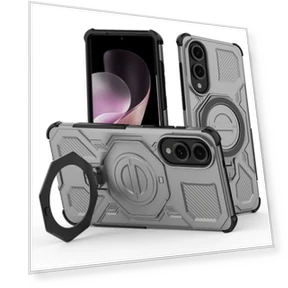 Magnetic Case with Rotating Metal Kickstand — Phone Accessories, Smartwatch 2025
