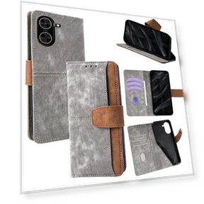 RFID Blocking Color Splicing PU Leather Wallet Phone Cover — Smartwatch Protectors, Smartwatch 2025