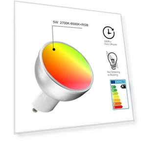 Smart LED Bulbs GU10 WiFi RGBW — LED, Refreshing Home