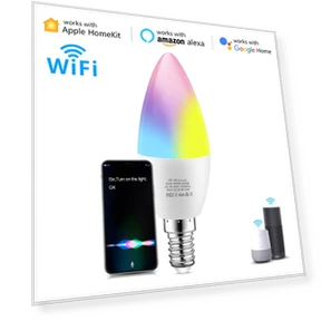Smart WiFi RGB LED Candle Bulb — LED, AIMENGTE Lights
