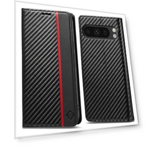 Wallet Case Carbon Fiber Texture Leather Phone Cover — Basic Cases, Smartwatch 2025