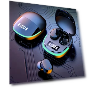 Wireless Earbuds with LED Display — In-Ear Headphones, Living style