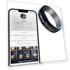 Digital Business Card NFC Ring — Smart Rings, itapring