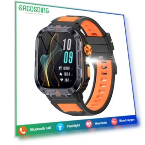 Men's Smart Watch with LED Flashlight — Smartwatches, SACOSDING