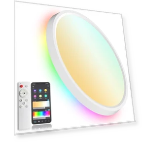 Smart Ceiling Light with Remote — Overhead Lighting, KYFGDLA
