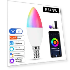 Smart Pointed Light Bulb — Smart Home Modules, OFFICE-MALL