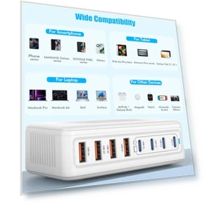 200W GaN 8 Port USB C Charging Station — Power Hubs, Shenzhen Xihuida Electronics Co., Ltd.