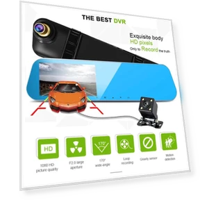 Car DVR with Rearview Mirror — Rearview Cameras for Cars, LIAESMART