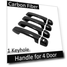 Carbon Fiber Smart Door Handle Cover — Car Door Entry Guard
