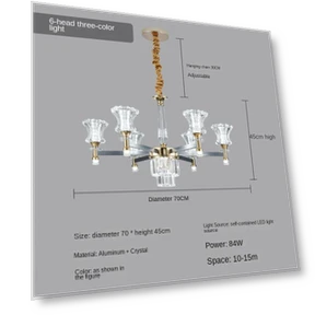 Modern Simple Atmospheric Chandelier — Chandeliers, yulong88