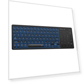 Rechargeable Wireless Keyboard with Backlight and Touchpad — Keyboard Cases, SeenDa