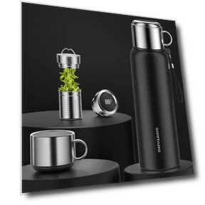 Smart Temperature Display Thermos — Travel Drinkware, Living Mall