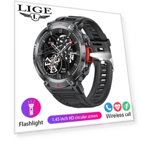 Smart Watch with Round HD Screen — Wearable Accessories, LIGE