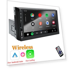 Wireless CarPlay Android Auto 2 Din Car Multimedia Video Player — Stereo Receivers, SageTechnology